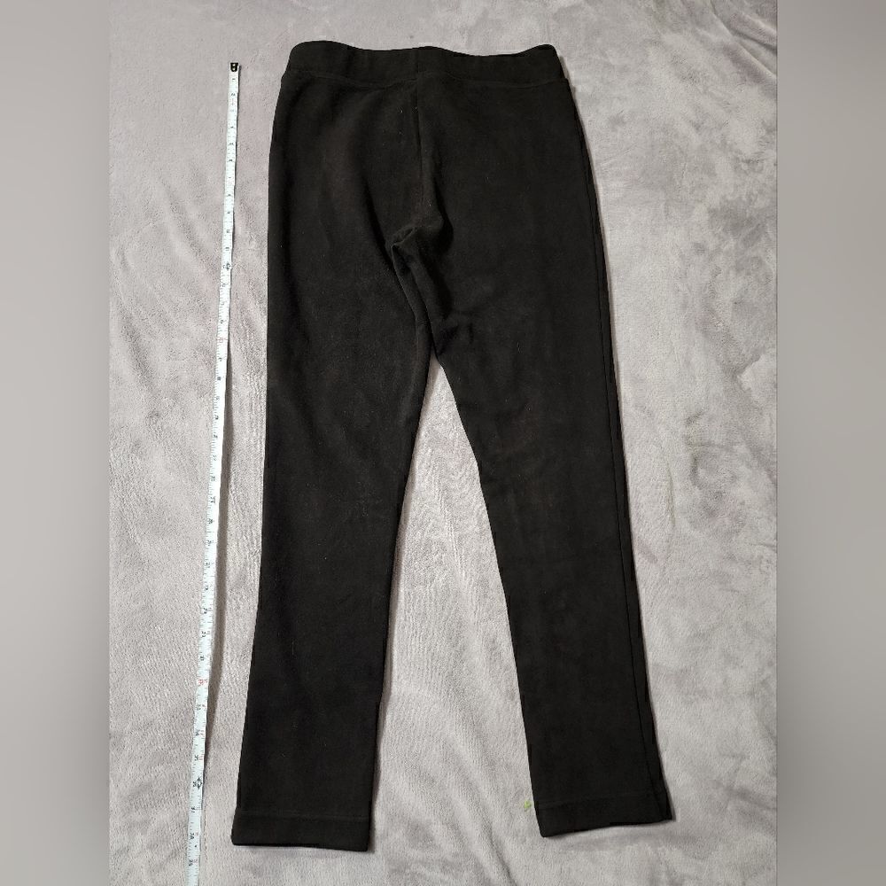 Women's Andrew Marc Black Velvet Stretchy Comfy Dressy Pants Medium - Picture 5 of 7